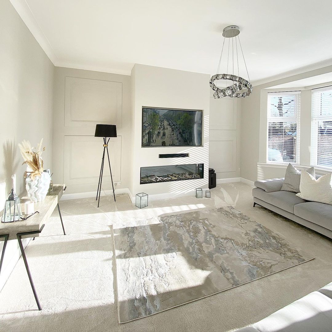 Zira - Ice White Living Room