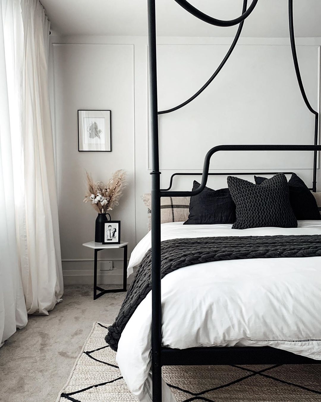 Universe Carpet Grey Bedroom