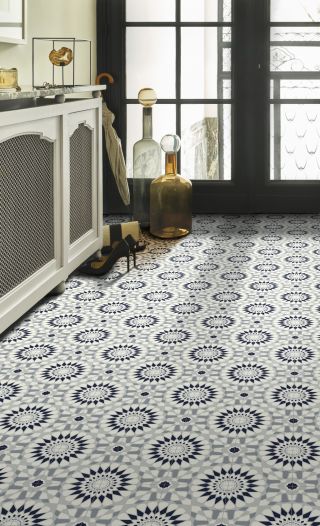 Lino Flooring Stone Effect Grey Beige Floor Tiles Cheap Foam Sheet Kitchen  Vinyl 