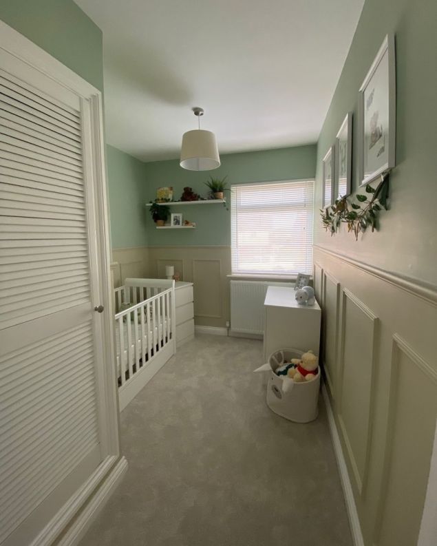 beige Empress carpet in baby's nursery