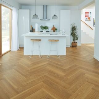 Van Gogh Herringbone Golden Brushed Oak