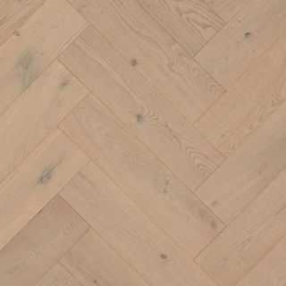 Heartwood Oak Herringbone Whisp Brushed and Matt Lacquered