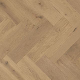 Heartwood Oak Herringbone Scandi Brushed and Matt Lacquered