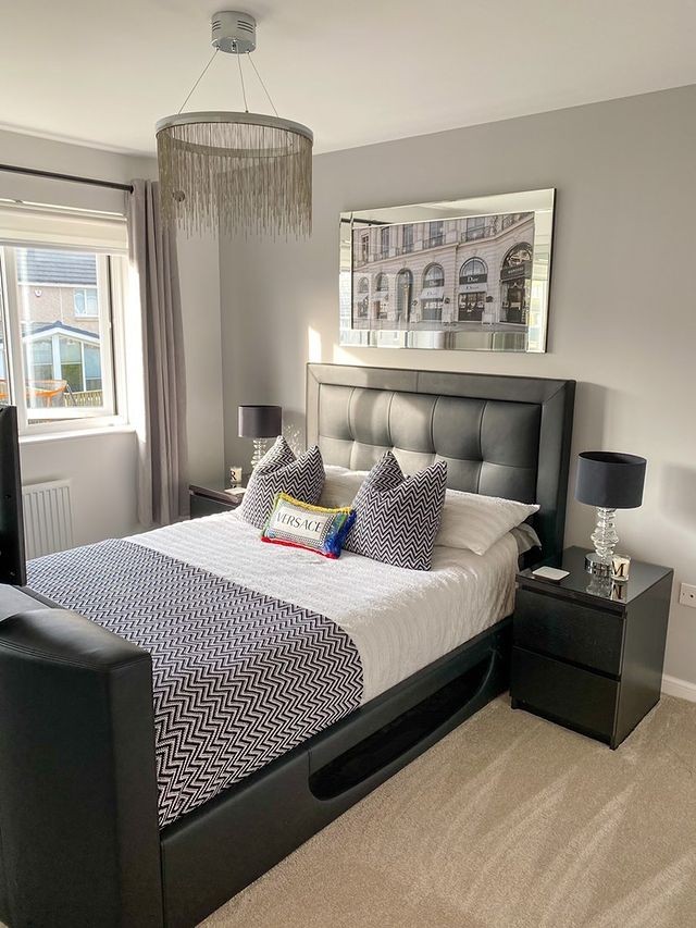 Zira - Ash Silver Bedroom