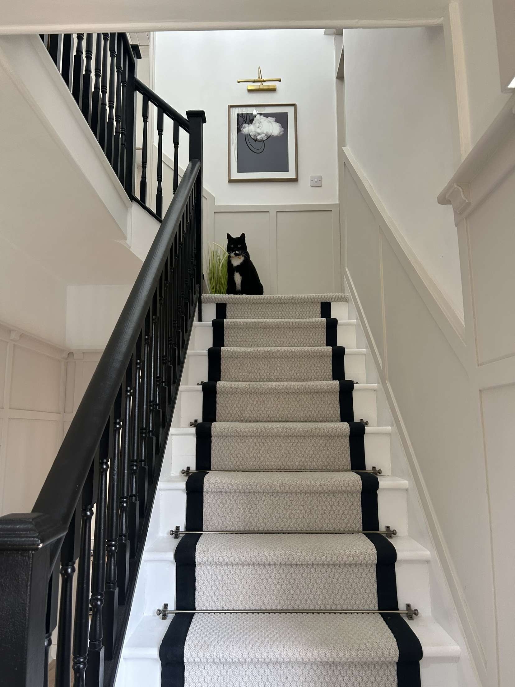 Tunis - Cream Hobnail Cream Stairs