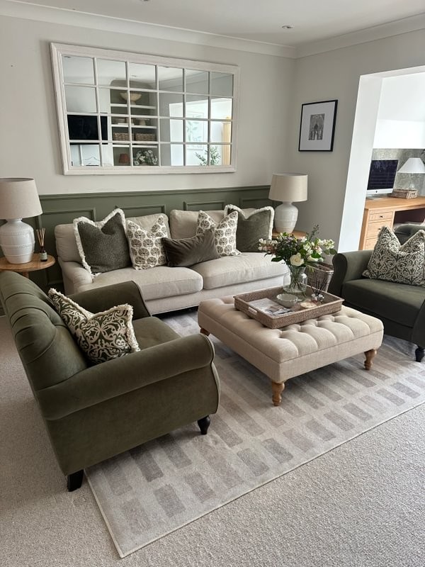 Elise - Canvas Level Cream Living Room