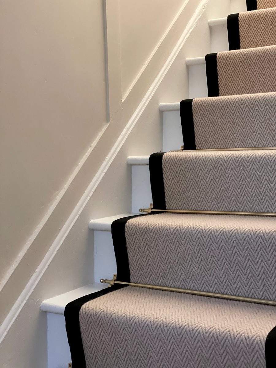 Wool Herringfine - Bank Beige Stairs