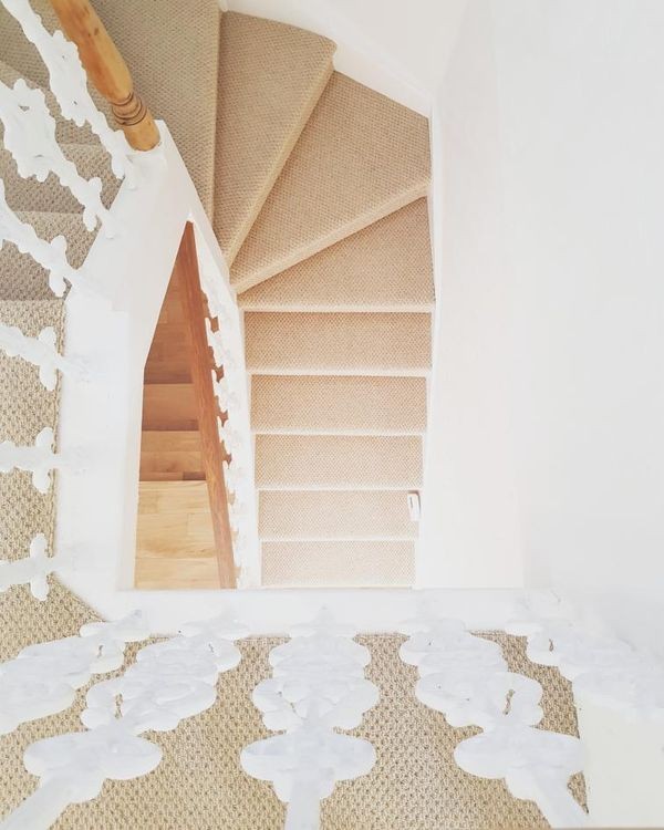 Bedouin - Beige Hobnail  Beige Stairs