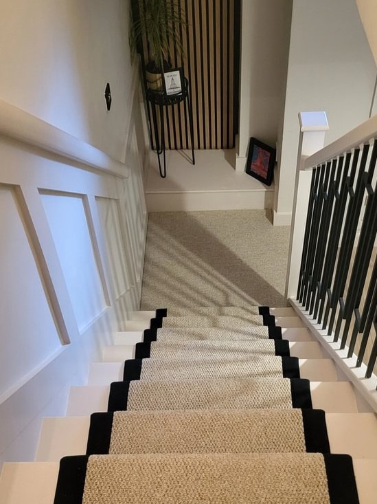 Carpetright Tangier - Sand Dune Cobble Beige Stairs